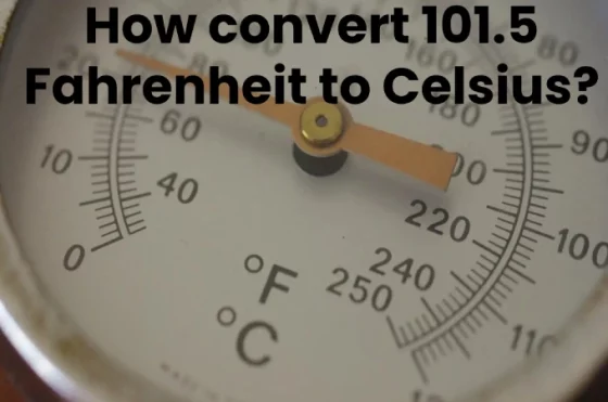 How convert 101.5 Fahrenheit to Celsius?